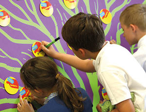 Veolia haringey children doing recycling project